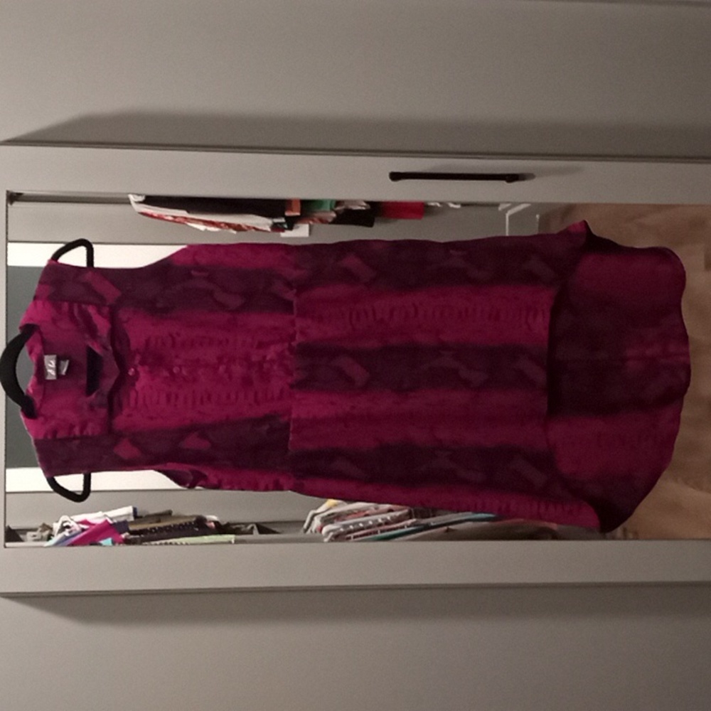 High/low collared dress